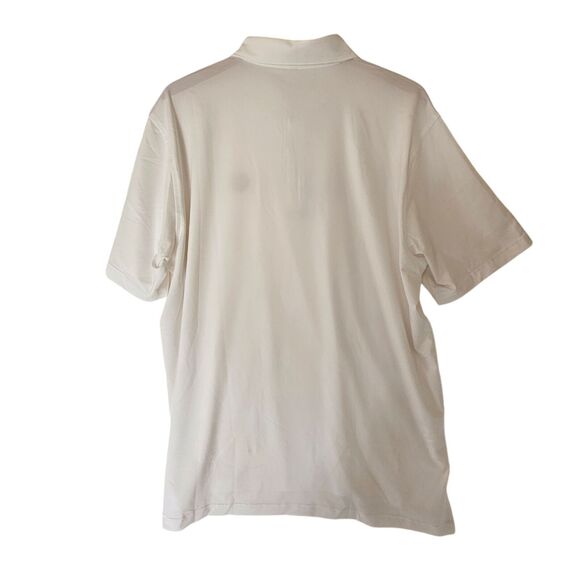 Peter Millar Mens Solid White Summer Comfort Polo Shirt 3 Button Size XL NWT - Picture 8 of 10